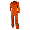 Bulldog Kjeledress, Orange, Str. 64 Med Knapper, Flammehemmende