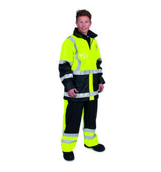 Handi Synlighets Regnjakke 4XL Gul /Sort