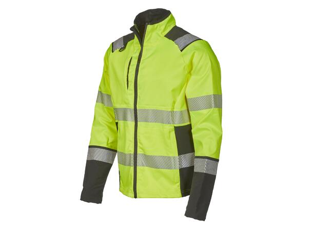 Jakke Stretch, synlighet, str. XXL ISO 20471 kl.2, Gul/Svart 
