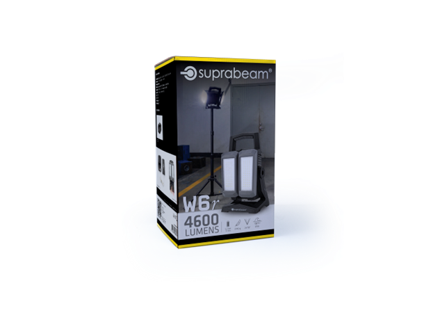 Suprabeam W6R Arbeidslampe 4600 Lumen Oppladbar