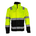 Bulldog jakke, gul/svart, str. 4XL Synlighet kl.2