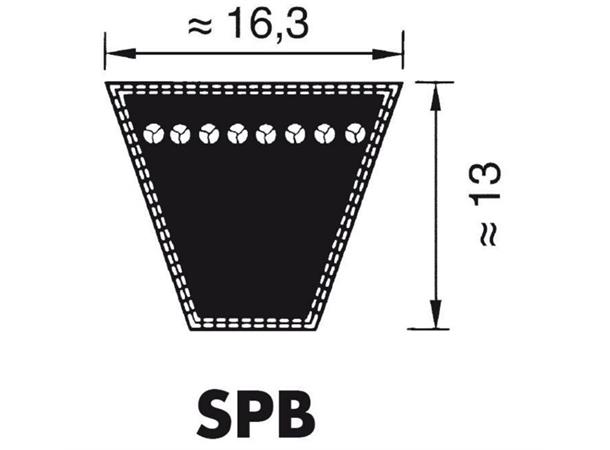 Optibelt Kilerem SPB Smalkilerem 16,3 x 13 mm