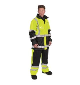 Handi Synlighets Regnjakke S Gul /Sort