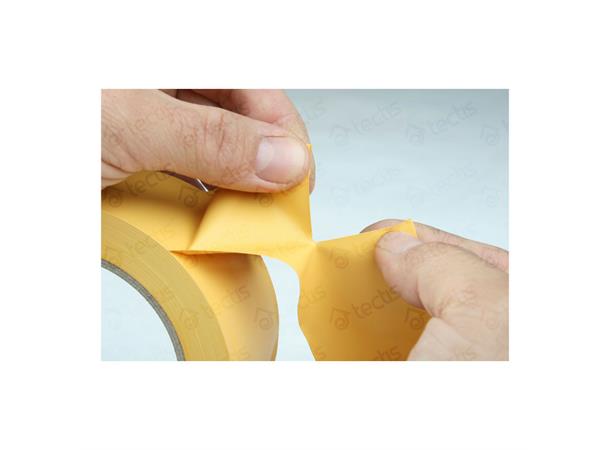 Byggtape Gul 50Mmx33M Gul Rifflet Byggta