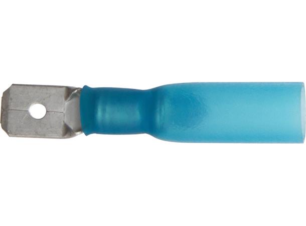 Kabelsko Krymp. Blå Han 6,3mm ET223