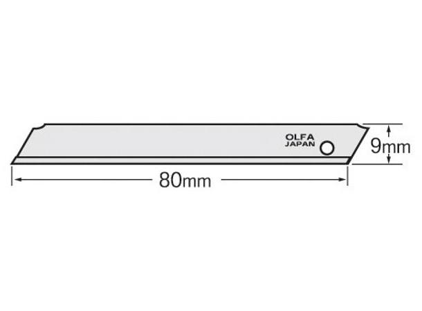 Knivblad 9Mm Ab-Sol50 A50 Olfa Fast Blad Blank