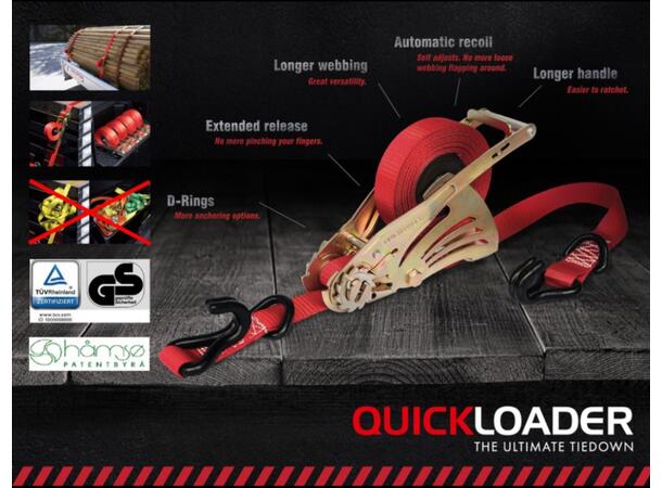Lastestropp 2Pk 1,2T 4,5M Quickloader
