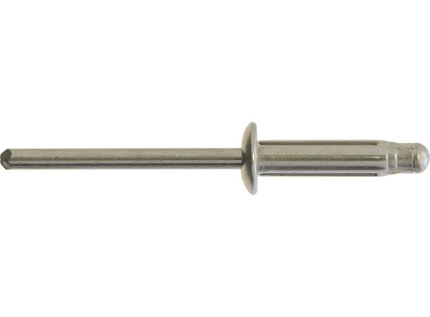 Popnagler Alu. standard flange (200) 4,8 X 23mm m/split