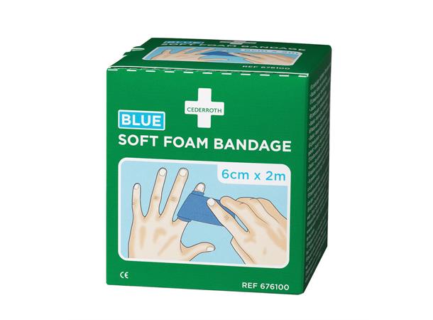 Cederroth Soft Foam Bandage Blue 6cm x 2