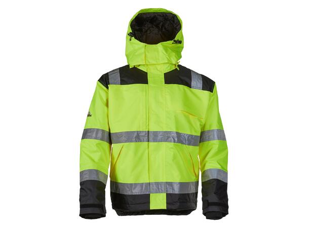 Bulldog Jakke Vattert, Str. XL Synlighet Klasse 3, 3000mm Vannsøyle 