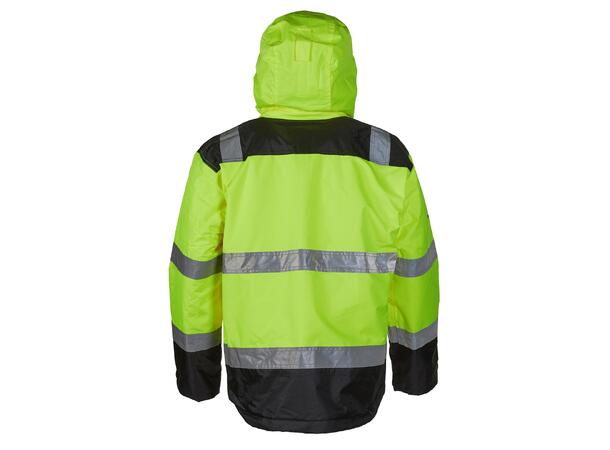 Bulldog Jakke Vattert, Str. XL Synlighet Klasse 3, 3000mm Vannsøyle 