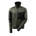 Fleecejakke M Glidel&#229;s 4XL Gr&#248;/Sva Gr&#248;nn/Svart