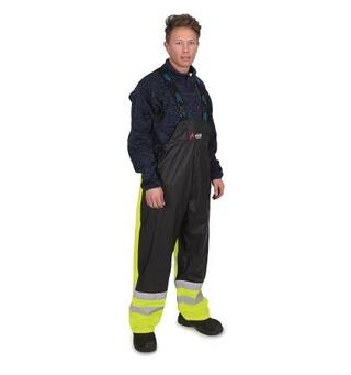 Handi Synlighets Regnbukse XL Gul/Sort
