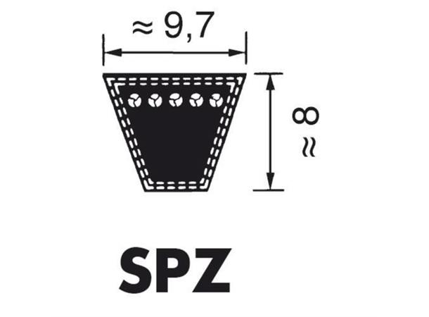 Optibelt Kilerem SPZ Smalkilerem 9,7 x 8 mm