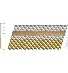 Stavspiker 17Gr 31/90 Vgkcc A500 Mft Varmgalv Kammet Cement Coating