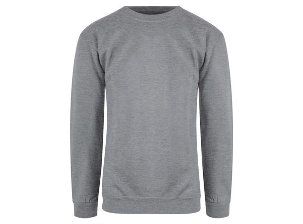 Classic Genser Gråmelert Unisex collegegenser i super kvalitet