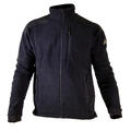 Fleecejakke Polar Svart Str. 4Xl Forsterkninger albue og skuldre