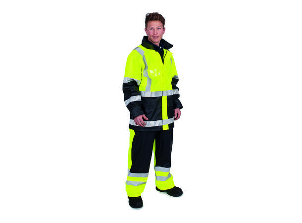 Handi Synlighets Regnjakke 3XL Gul /Sort
