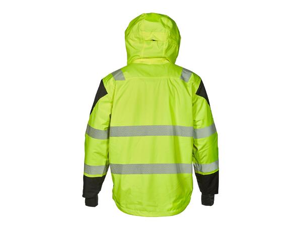 Bulldog Skjold Jakke, Gul/Svart, Str 5XL Synlighet, Klasse 3 ISO20471 
