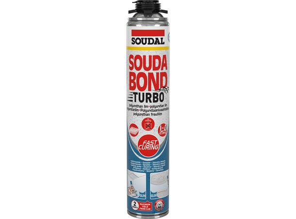 Soudabond Turbo Gun 750 ml Scan Soudal Polyurethan Lim