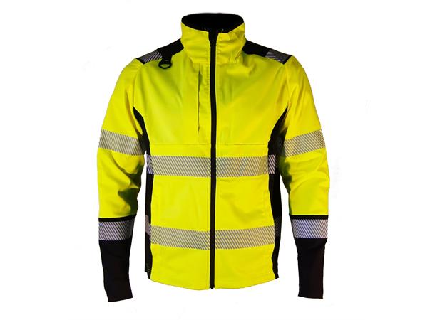 Jakke Stretch, synlighet, str. 5XL ISO 20471 kl.2, Gul/Svart 