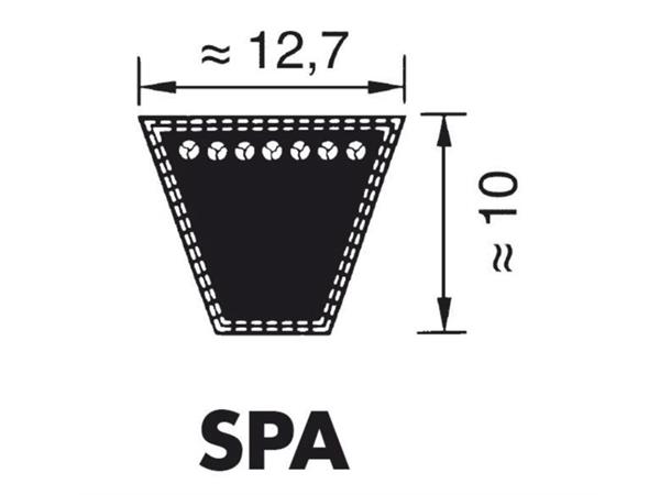 Optibelt Kilerem SPA Smalkilerem 12,7 x 10 mm