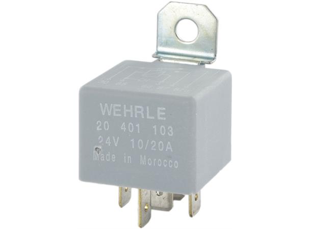 Rele Veksel 24V/20A m/Diode