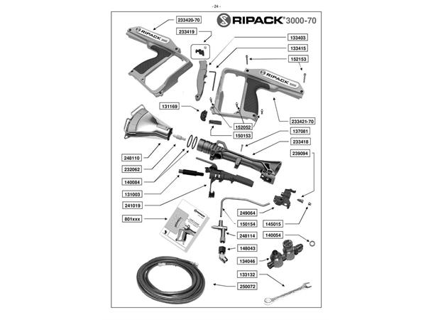 Ripack 3000 Plastkrympebrenner