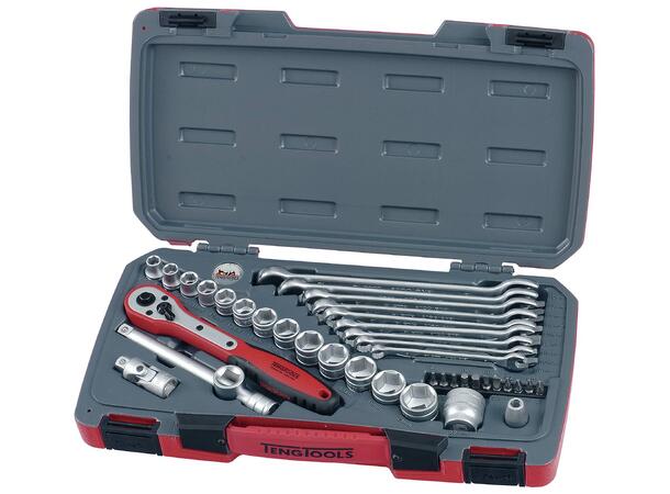 Pipenøkkelsett 3/8" 40 Deler T3840 Teng Tools