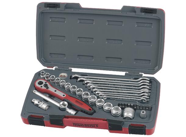 Pipenøkkelsett 3/8" 40 Deler T3840 Teng Tools