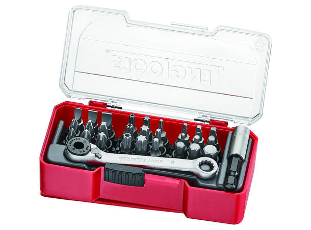 Bitssett Med Belteklips 29 Deler TJ1429 Teng Tools