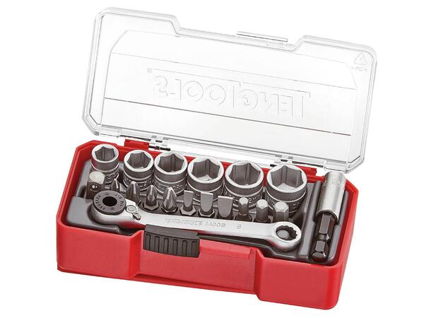 Pipenøkkelsett 1/4 19 Deler TJ1419 TengTools