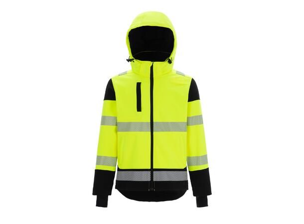 Bulldog Softshelljakke, Str. 4XL Synlighet, Klasse 3 ISO20471 