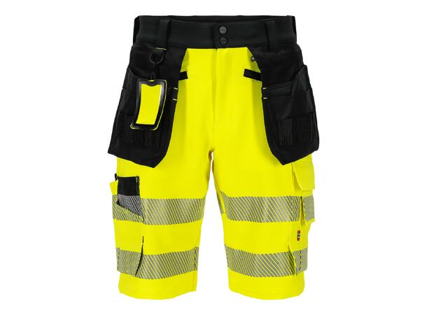 Dovre Shorts Med Verktøylommer Strakofa, Synligjet Kl. 1, Gul/Sort 