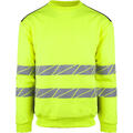 Genser Farum Safety Gul, Str 2XL Klasse 2, Hi-vis Med Elastisk Refleks