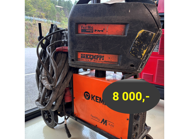 Kemppi FastMig M 420 sveiseanlegg m/MSF 57 trådmater og tralle 