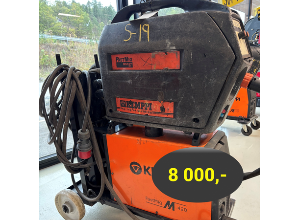 Kemppi Fastmig 420 Komplett M/ FastMig MSF 57 trådmater og tralle 