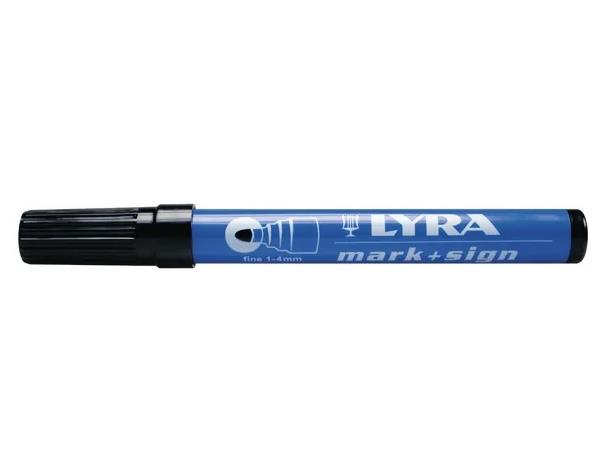 Lyra speedmarker svart 1-4 mm fine line