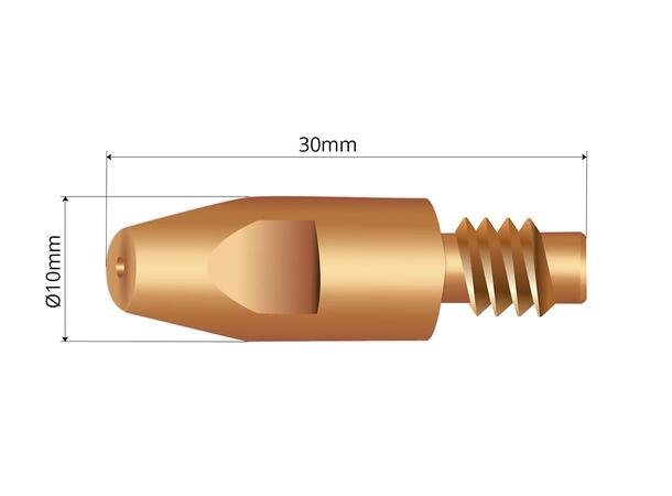 Mig Kontaktrør M8X30