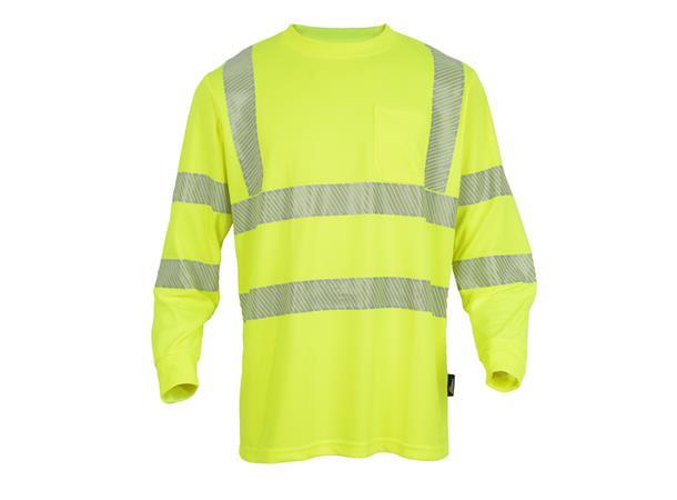 T-skjorte langermet Str. XXL Synlighet, Gul 