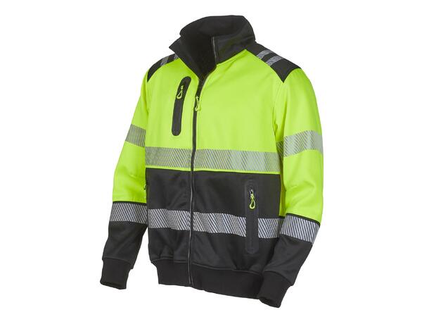 Bulldog Fleecejakke Synlighet Gul/Svart ISO 20471 klasse 2 