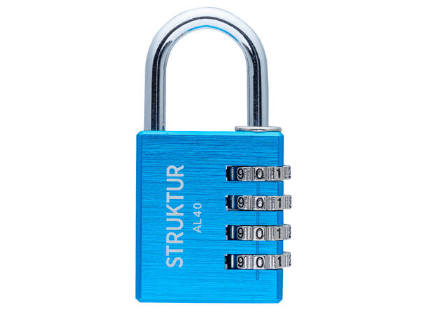 Hengelås Med Kode Alu Blå 40 Millers 