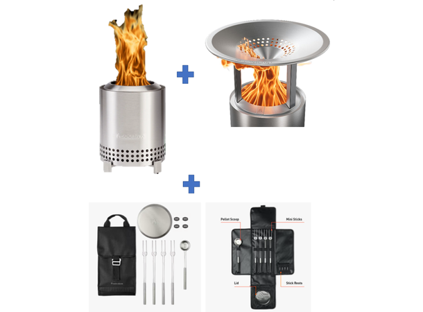 Solo Stove Bålpannepakke M/Tilbehør Bordmodell 