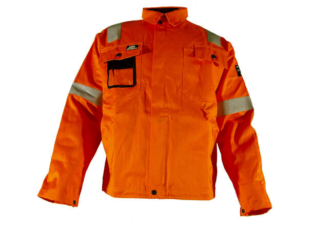 Bulldog jakke, oransje Flammehemmende, offshore-refleks