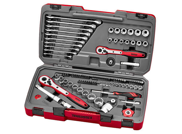 Verktøysett 98 Deler1/4'', 3/8'' & 1/2'' Teng Tools Mecca Pro TMX098 