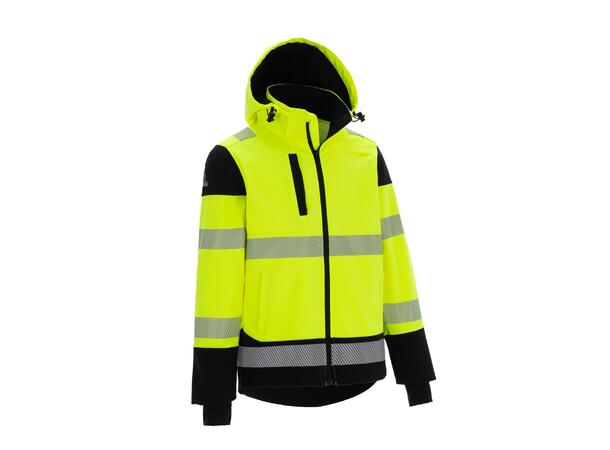 Bulldog Softshelljakke, Str. 5XL Synlighet, Klasse 3 ISO20471 