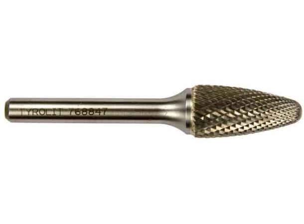 Roterende Fi 6mm Hardmetall 52RBF Tyrolit Ø12X25mm - Ø6X70mm
