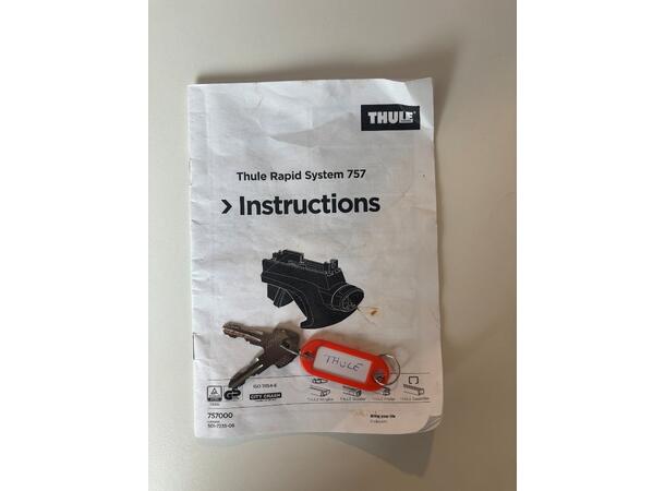 Thule Rapid System 757 Med Skiholder For Takrails 