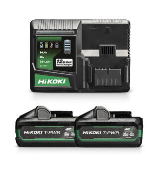 Hikoki Batteripakke T-PWR 18/36V 2 x Batterier Og Hurtiglader