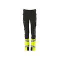 Mascot Stretch Arbeidsbukse Barn Svart/Hi-Vis Gul